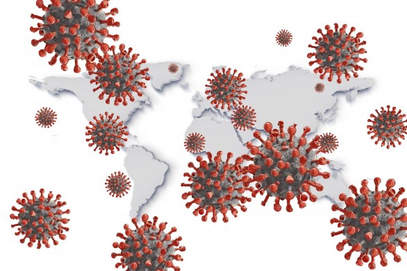 Illustration på Corona-viruset.